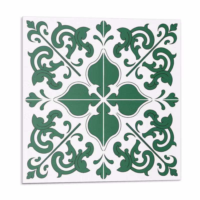 Kafelki samoprzylepne Wallfluent 30×30 cm Ornamentowe wzory roślinne w stylu klasycznym 9 szt.