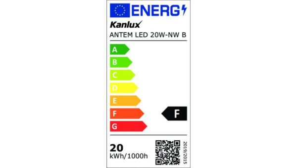 Projektor ANTEM LED 20W-NW B 1600lm 4000K barwa neutralna IP65 czarny 33201