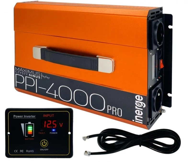 Przetwornica napięcia Maximus PPI‑4000 PRO 12VDC/230VAC 4000VA/2000W Inerge