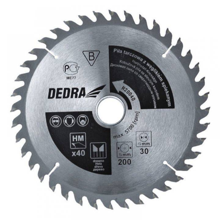 Piła tarczowa do drewna 24z śr. 190×30 mm Dedra H19024