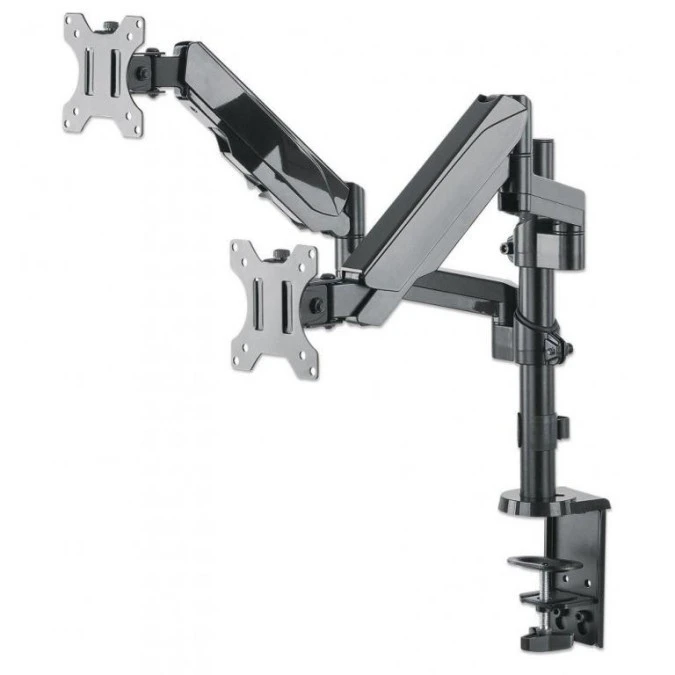 Ramię biurkowe 2X TV LED/LCD 17‑32 CALE 8KG sprężyna gazowa 461597