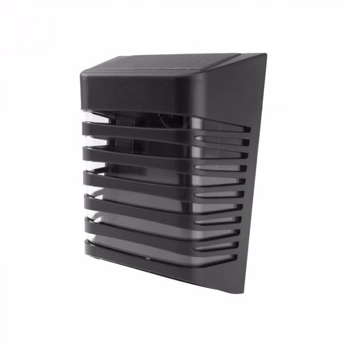 Kinkiet solarny z czujnikiem Ecolight Kinkiet Solarny czarny LED 4000K 20lm IP64 wym: 12 x 9 x 5,3 cm tworzywo sztuczne – 1 szt.