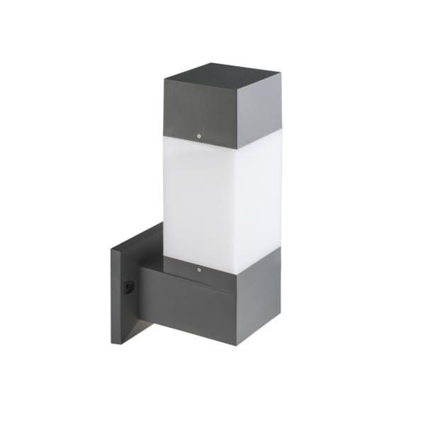 Kinkiet ścienny zewnętrzny Kanlux Invo grafitowo-biały 1 x E27 x 20W IP54 wym: 43 x 17 x 17 cm – 1 szt.