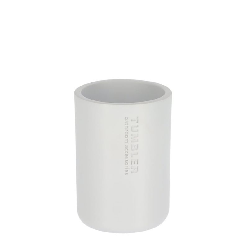 Kubek łazienkowy Loudis White TENDANCE biały okrągły 350 ml 1 szt.