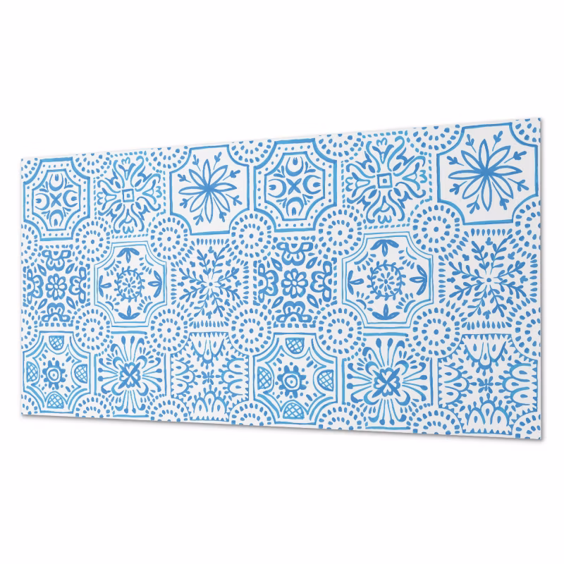 Komplet Kafelków Samoprzylepnych ArtPrintCave 40×20 cm Wzory ceramiczne w kratkę 10 szt.