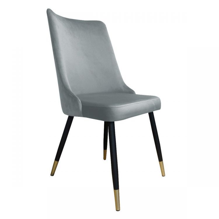 Krzesło CYPRIAN 2 VELVET GOLD szare ATOS 1 szt.