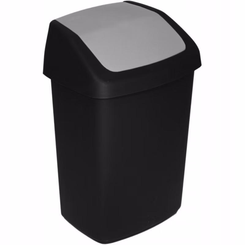 Kosz na śmieci Curver Swing Top czarny 10L