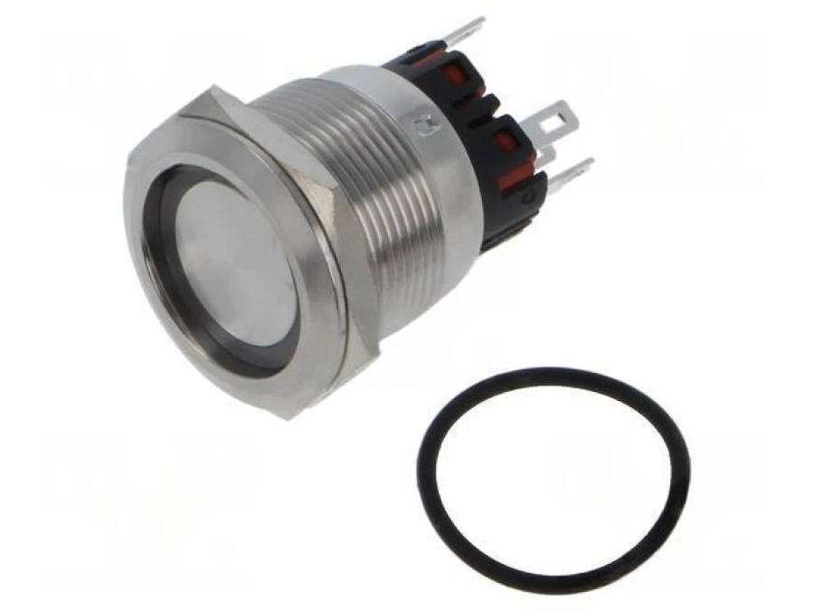 Przełącznik wandaloodporny Poz: 2 SPDT 5A/250VAC IP65 ON‑ON MP22SLRINRG024S5