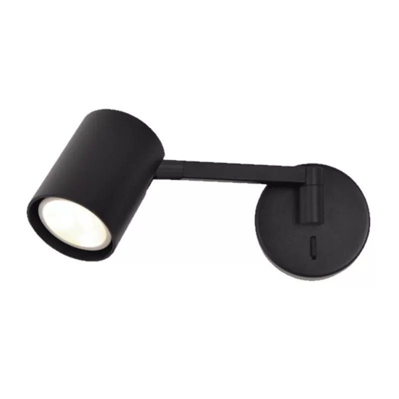 Kinkiet ścienny z wysięgnikiem Light Prestige SNOW czarny 1xGU10x10W IP20 – 1 szt.