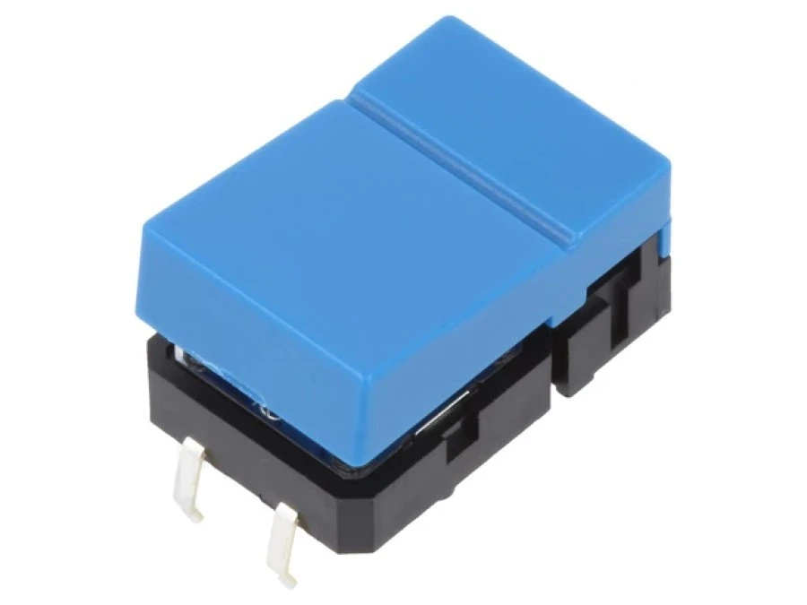Przełącznik klawiaturowy Poz 2 SPST‑NO 0,05A/24VDC niebieski B3J1400 B3J‑1400