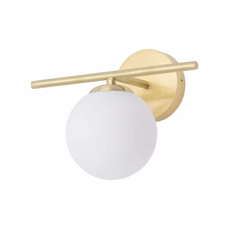 Kinkiet ścienny Nowodvorski Lighting Aralia mosiądz-biały 1 x G9 x 5W IP44 wym: 19 x 25 cm – 1 szt.
