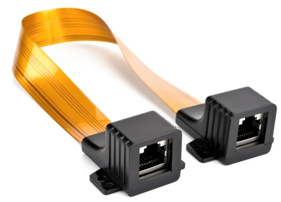 Przepust okienny teleinformatyczny płaski RJ45 ‑ RJ45 kat.5e 0,23m LANBERG