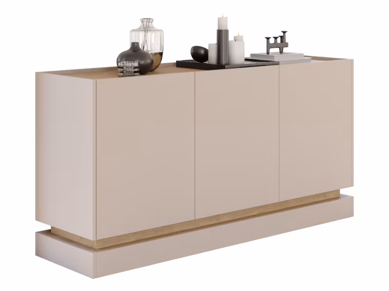 Komoda do salonu MIRJAN 24 Zarpant K160 3D piasek pustyni / dąb cremona 1 szt.