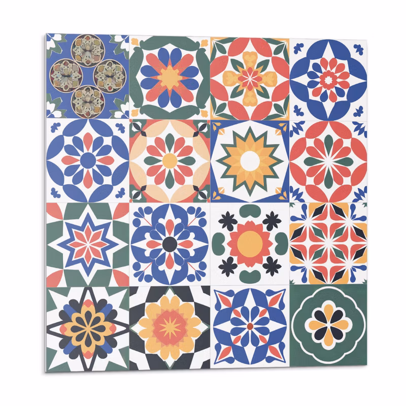 Kafelki samoprzylepne Wallfluent 20×20 cm Mozaikowe wzory w liniach 20 szt.