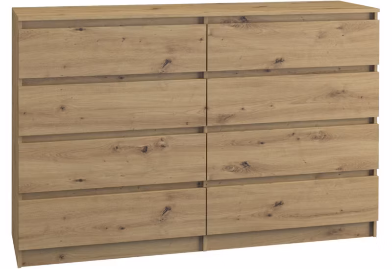 Komoda Topeshop Malwa M8 140 Dąb Artisan 40x138x97 cm 1 szt.