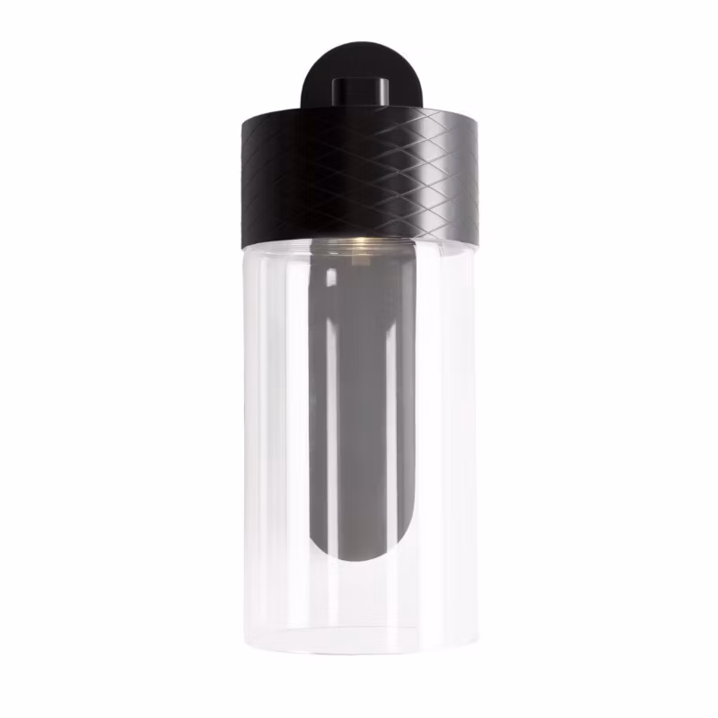 Kinkiet ścienny siateczkowy wzór Maxlight FUSION czarny LED 7W biały ciepły 3000K 523lm IP20 – 1 szt.