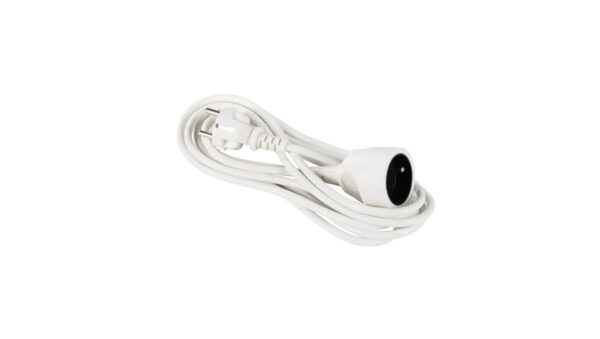 Przedłużacz 1-gniazdo z/u 3m /H05VV-F 3×1/ biały PM-BW-1G-30