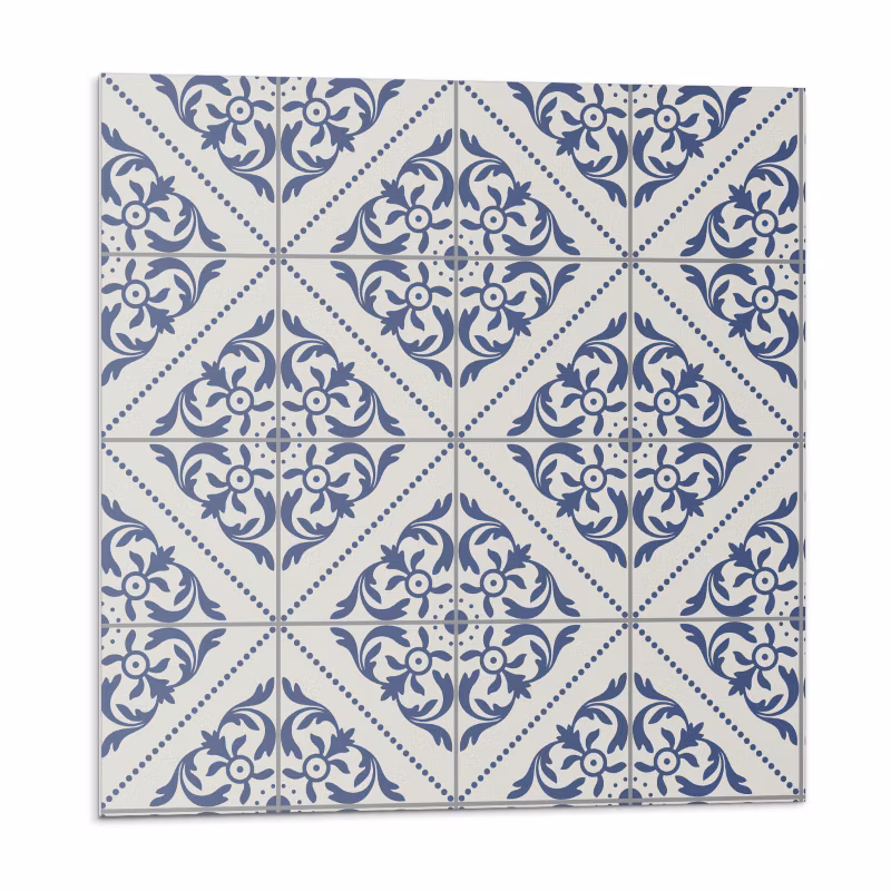 Kafelki samoprzylepne Wallfluent 30×30 cm Motyw kwiatowy w stylu 9 szt.