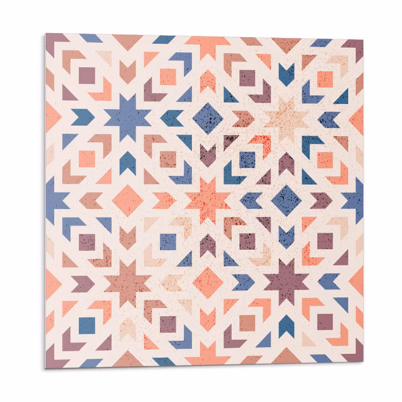 Kafelki samoprzylepne Wallfluent 50×50 cm Zgodność wzorów geometrycznych 4 szt.