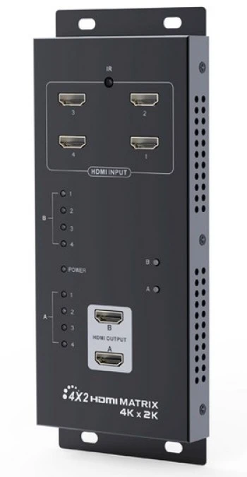 Przełącznik matrycowy HDMI switch Matrix 4 wejścia x 2 wyjścia HDMI 4Kx2K LKV342pro