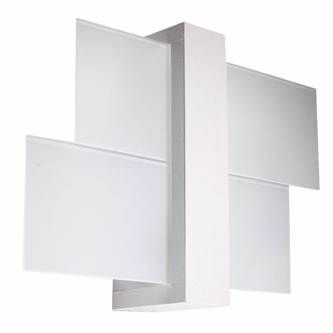 Kinkiet ścienny Sollux Lighting Feniks biały 1 x E27 x 60W IP20 wym: 12 x 43 x 30 cm – 1 szt.