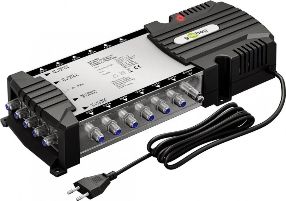 Przełącznik multiswitch Sat 5 wejść/12 wyjść, 64875