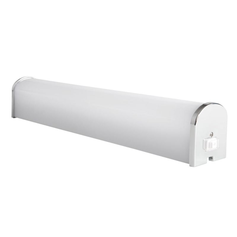 Kinkiet ścienny Kanlux Rolso biały chromowany LED 15W 4000K 1080lm IP44 wym: 5 x 60 x 7 cm – 1 szt.