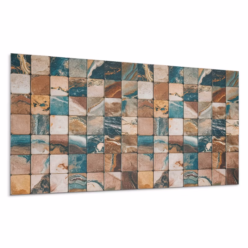 Kafelki samoprzylepne Wallfluent 40×20 cm Wzór mozaiki z kamiennych elementów 10 szt.