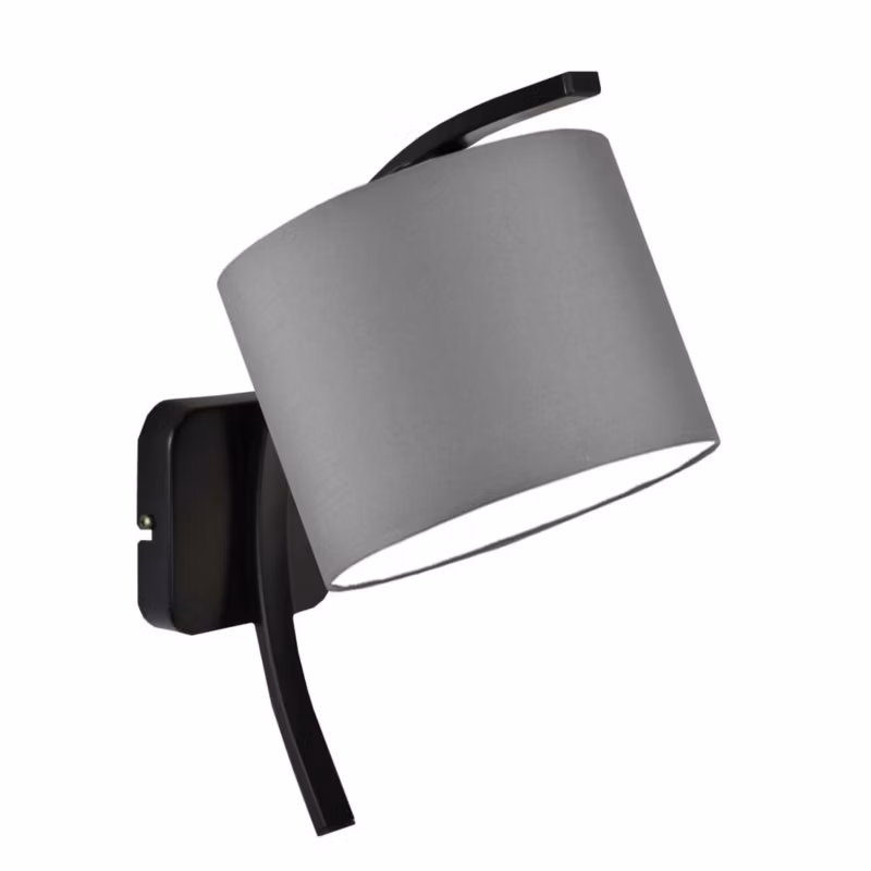 Kinkiet Volta Light Factory Moon Szary Abażur 1xE27 1szt.