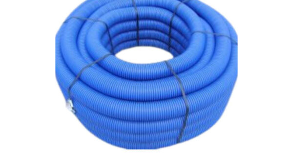 Rura karbowana dwuścienna HDPE 450N niebieska UV z pilotem i złączką fi 75/63 (50mb) 31NT075