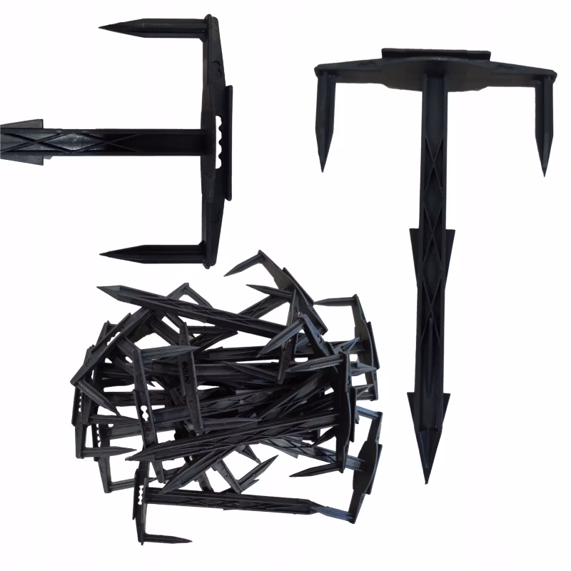 Kołki Ogrodowy Młyn trójząb do agrowłókniny agrotkaniny geowłókniny 17cm 50 szt