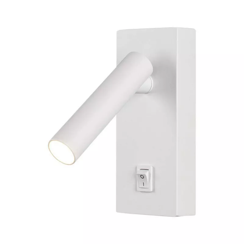 Kinkiet ścienny V-TAC Vt-402 biały hotelowy z włącznikiem LED 2W 4000K 150lm IP20 wym: 14 x 6 x 6 cm – 1 szt.