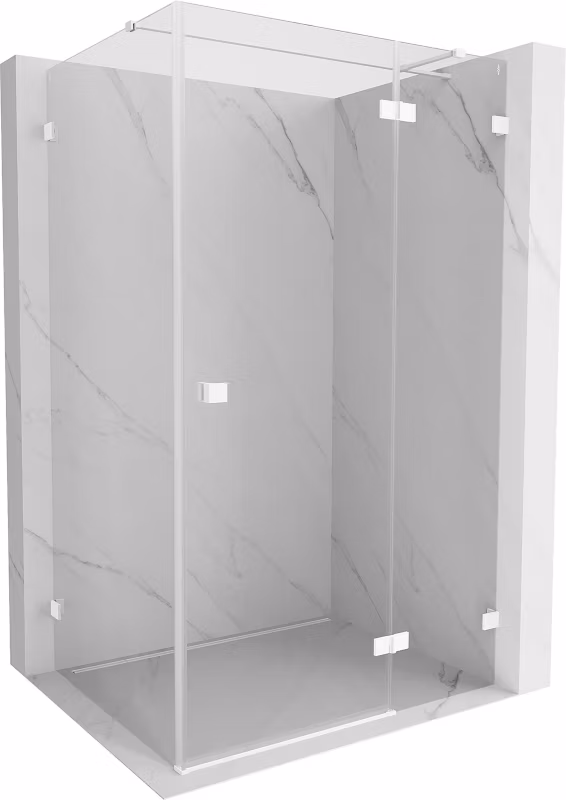 Kabina prysznicowa prostokątna Mexen Lunar T biała 125×110 cm 834T-125-110-20-00-P 1 szt.