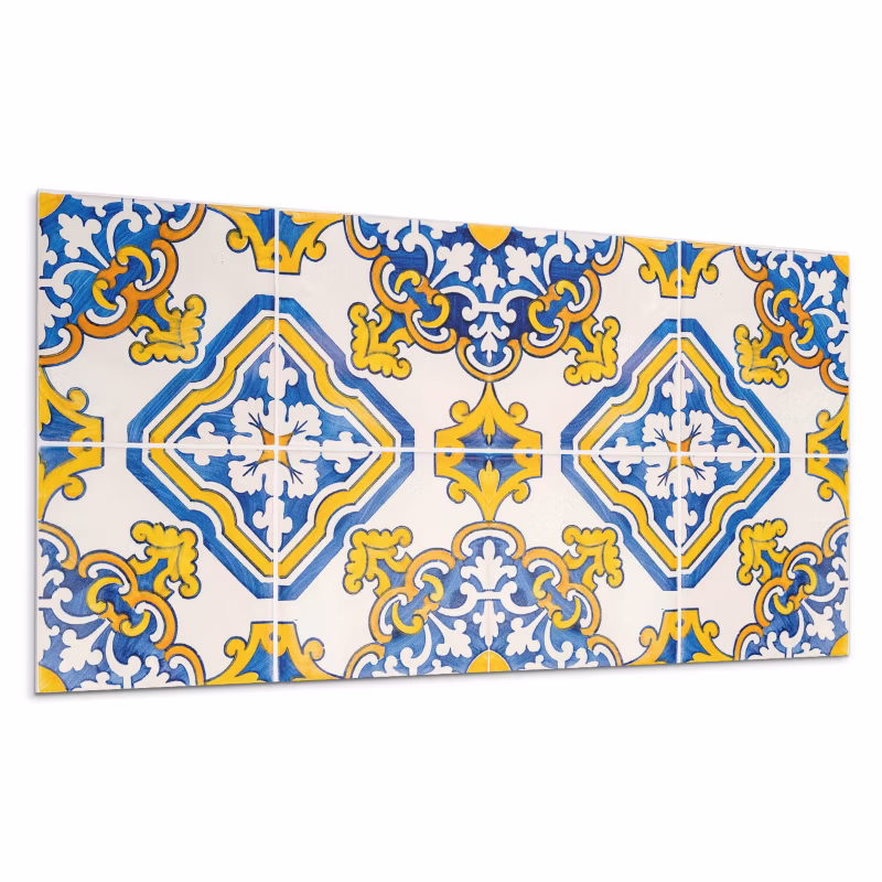 Kafelki samoprzylepne Wallfluent 60×30 cm Mozaika z florystycznymi akcentami 6 szt.
