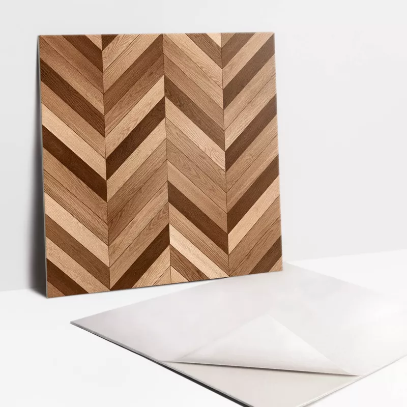 Kafelki samoprzylepne Tulup 30×30 cm Drewniany parkiet 9 szt.