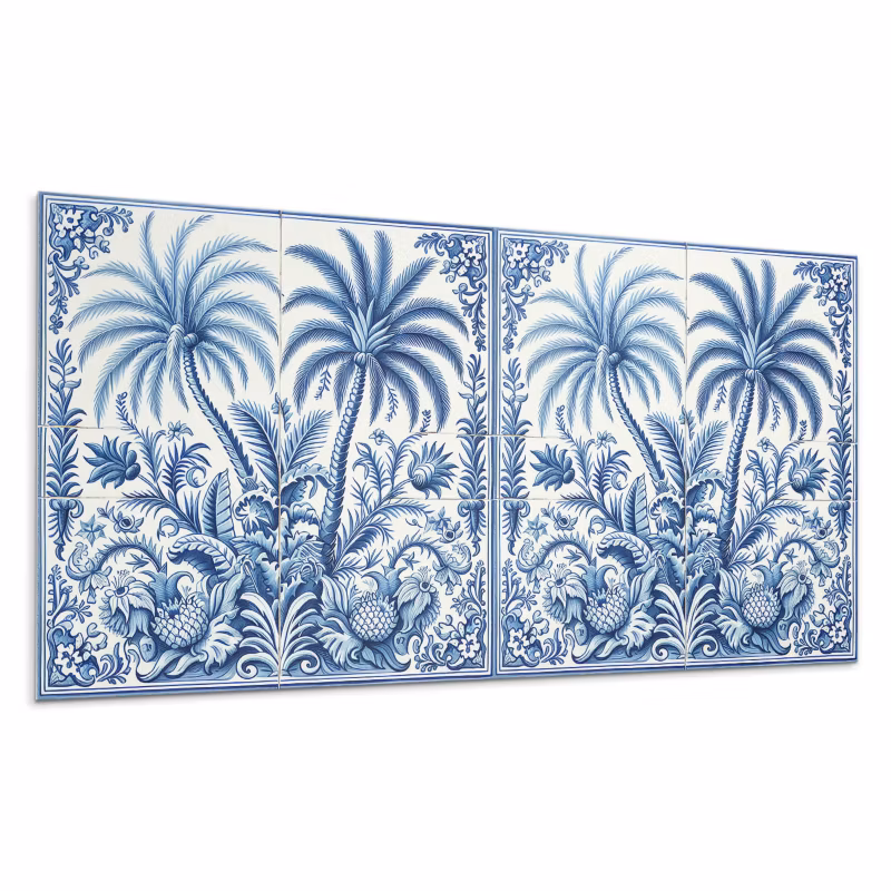 Kafelki samoprzylepne Wallfluent 60×30 cm Wzór z tropikalnymi roślinami 6 szt.
