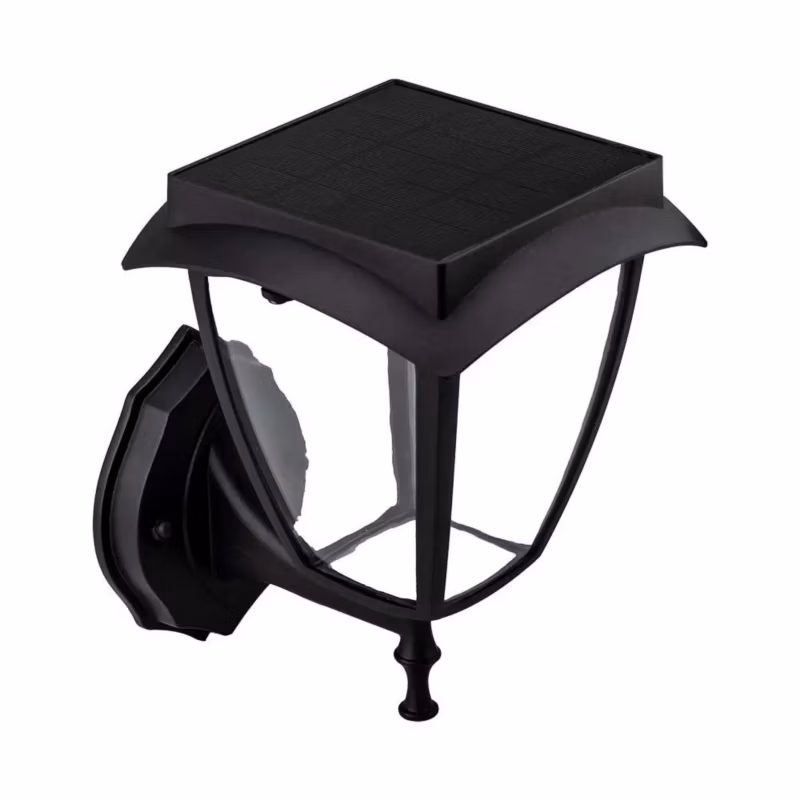 Kinkiet solarny z czujnikiem V-TAC Vt-982 czarny LED 2W 3000K – 6000K 110lm IP44 wym: 23 x 17,5 x 20 cm aluminium – 1 szt.