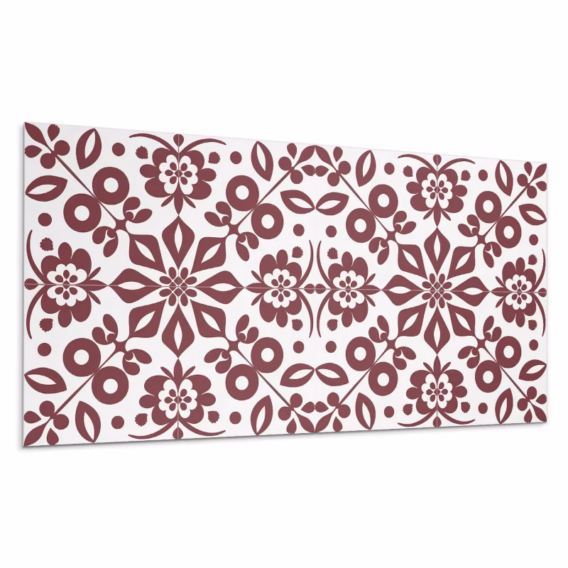 Kafelki samoprzylepne Wallfluent 40×20 cm Wzór kwiatów w towarzystwie liści 10 szt.