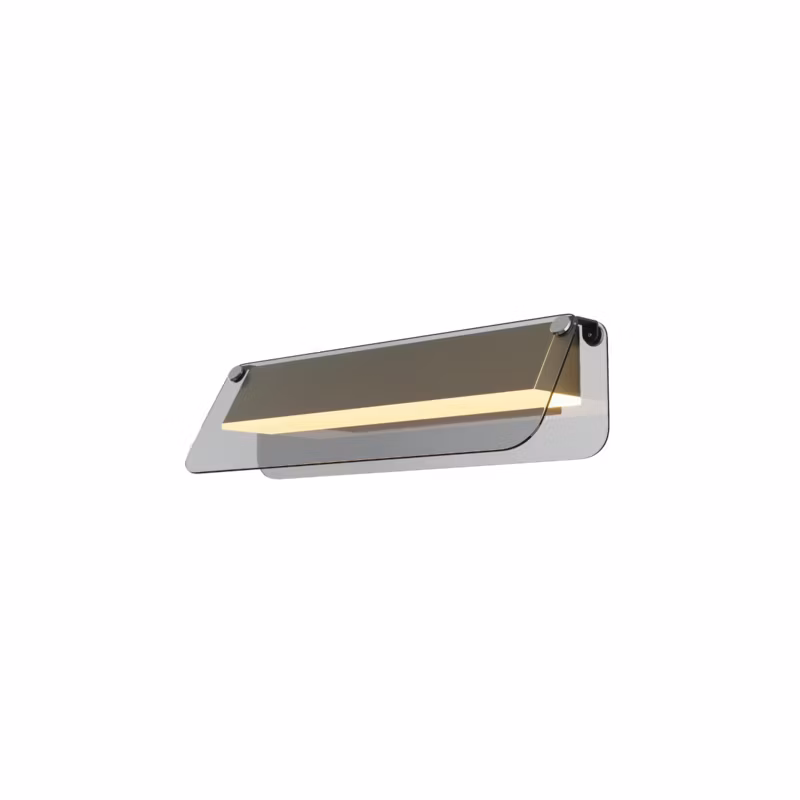Kinkiet listwa w szklanych osłonach Maytoni FLAT czarny LED 6W 3000K 730lm IP20 – 1 szt.
