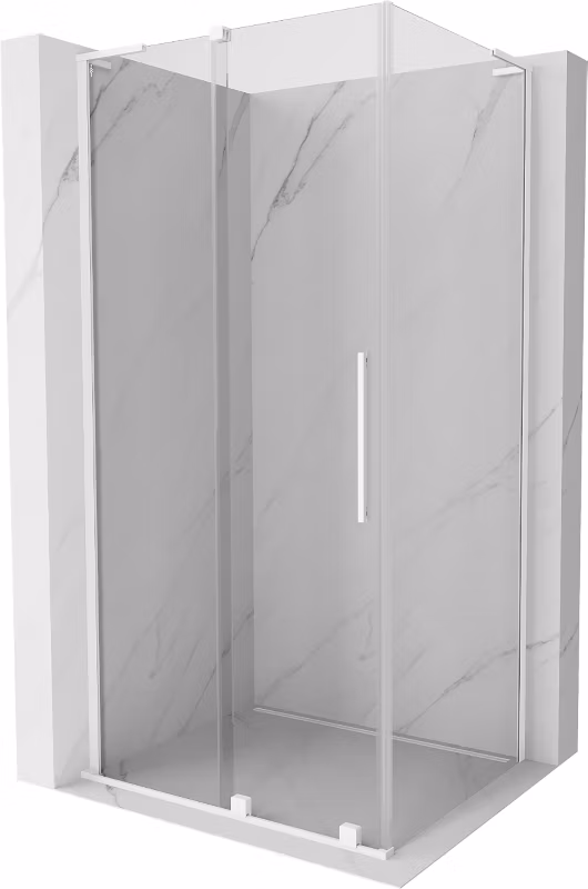 Kabina prysznicowa Mexen Velar L rozsuwana 90 x 70 cm transparent biała 1 szt.
