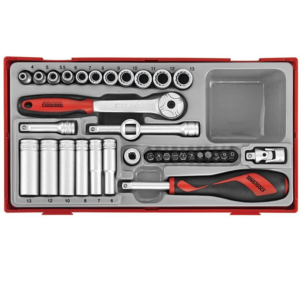 Zestaw kluczy nasadowych Teng Tools TT143512 – 35 elementów