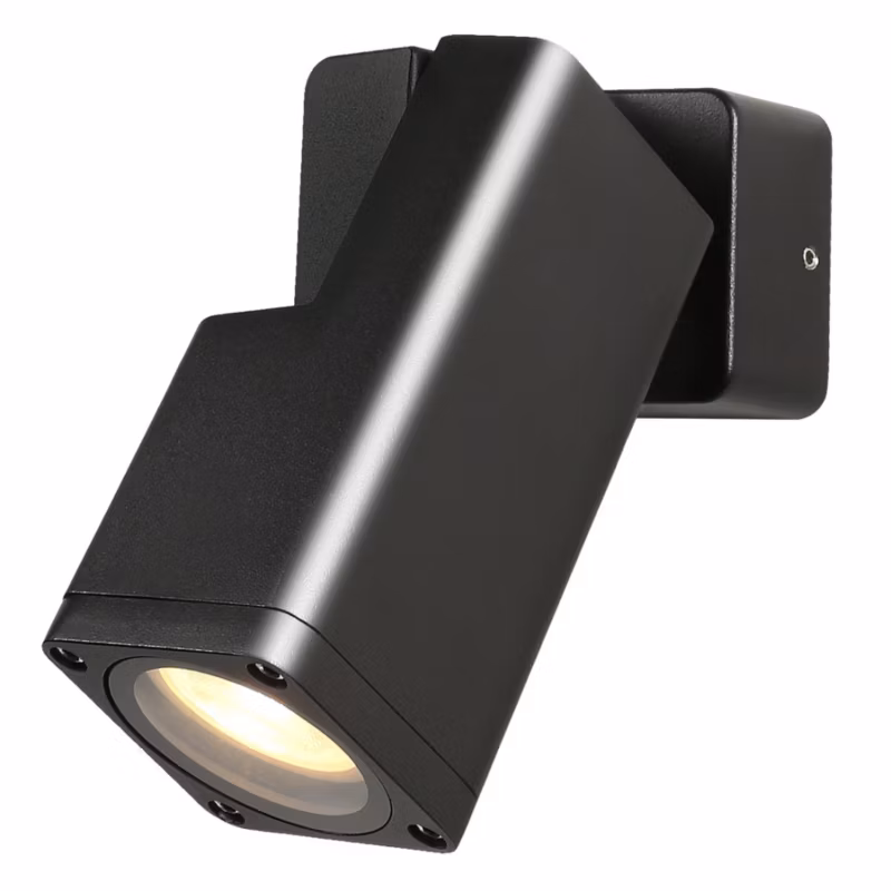 Kinkiet ścienny zewnętrzny Candellux Salvia czarny 1 x GU10 x 35W IP65 wym: 20 x 6,5 x 6,5 cm – 1 szt.