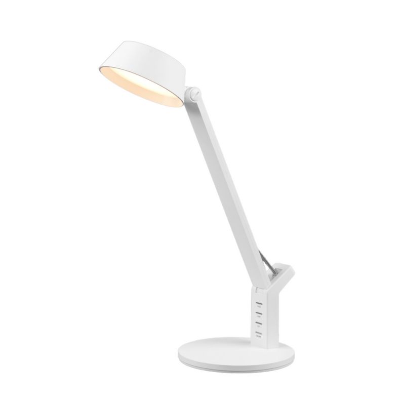 Lampa biurkowa Trio Ava biała LED 5W 2700K-6400K 600lm IP20 wym: 40.4 x 17.1 x 30.5 cm tworzywo sztuczne – 1 szt.