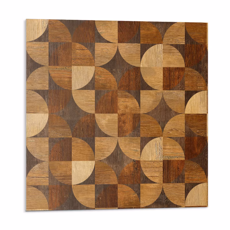 Kafelki samoprzylepne Wallfluent 20×20 cm Geometria w kształcie naturalnego drewna 20 szt.