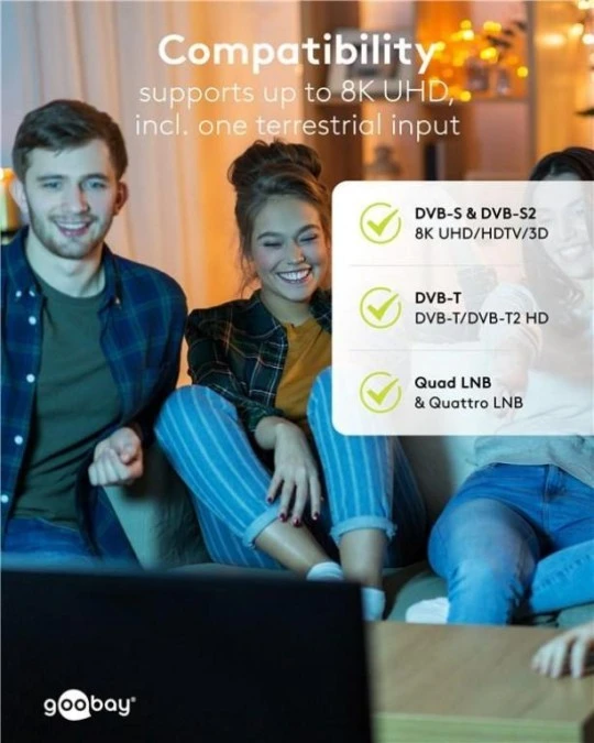 Przełącznik multiswitch Sat 5 wejść/16 wyjść, 64876