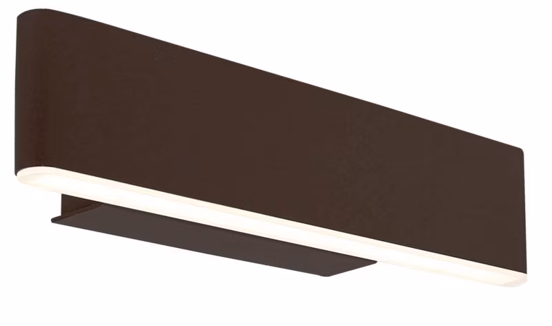Kinkiet ścienny Candellux Nicoletta brązowo-biały LED 4W 4000K 300lm IP20 wym: 6 x 21 x 7 cm – 1 szt.