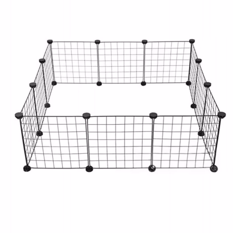 Kojec dla zwierząt Rebiko metalowa klatka dla zwierząt domowych 108×108 cm 1 szt.