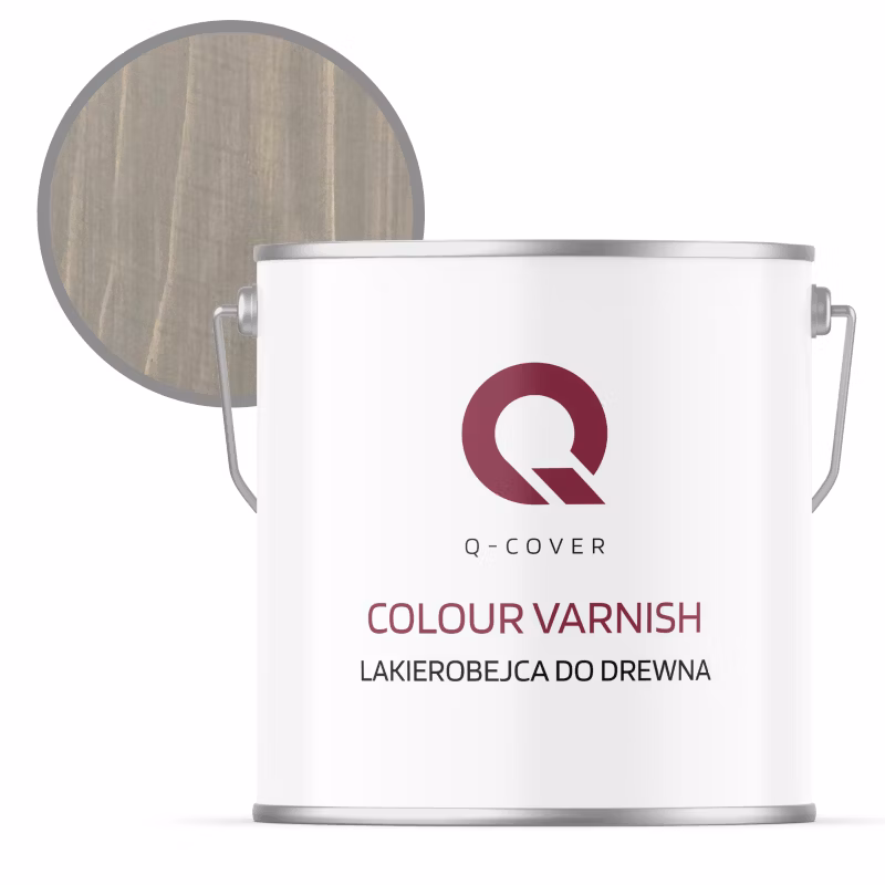 Lakierobejca do Drewna 3w1 Q-Cover Szary ciemny RAL7046 Satyna 5L