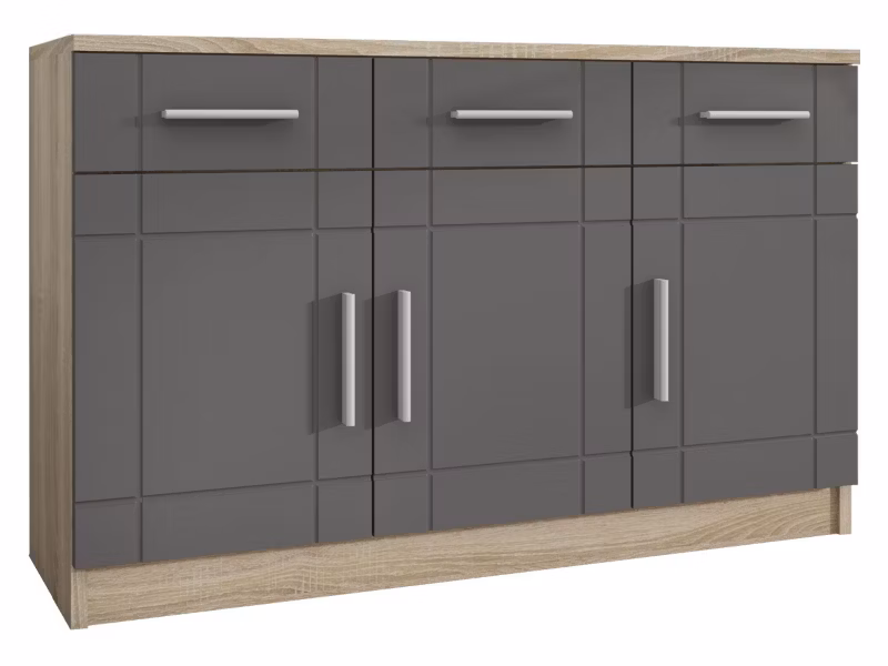 Komoda MIRJAN 24 Paris 3F3S dąb sonoma + grafit 1 szt.