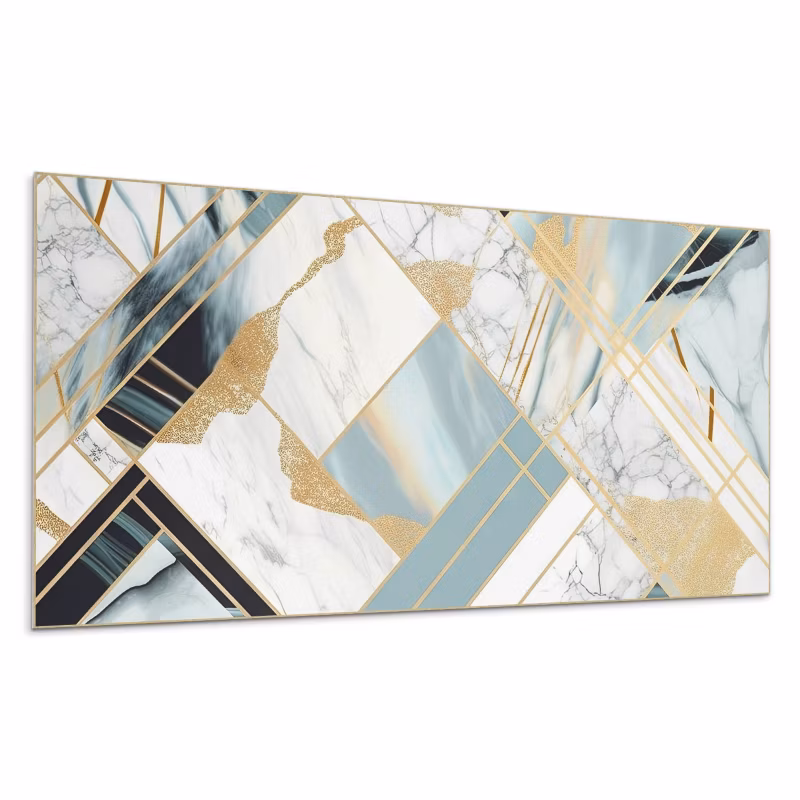 Kafelki samoprzylepne Wallfluent 40×20 cm Wzory w stylu marmurowej geometrii 10 szt.